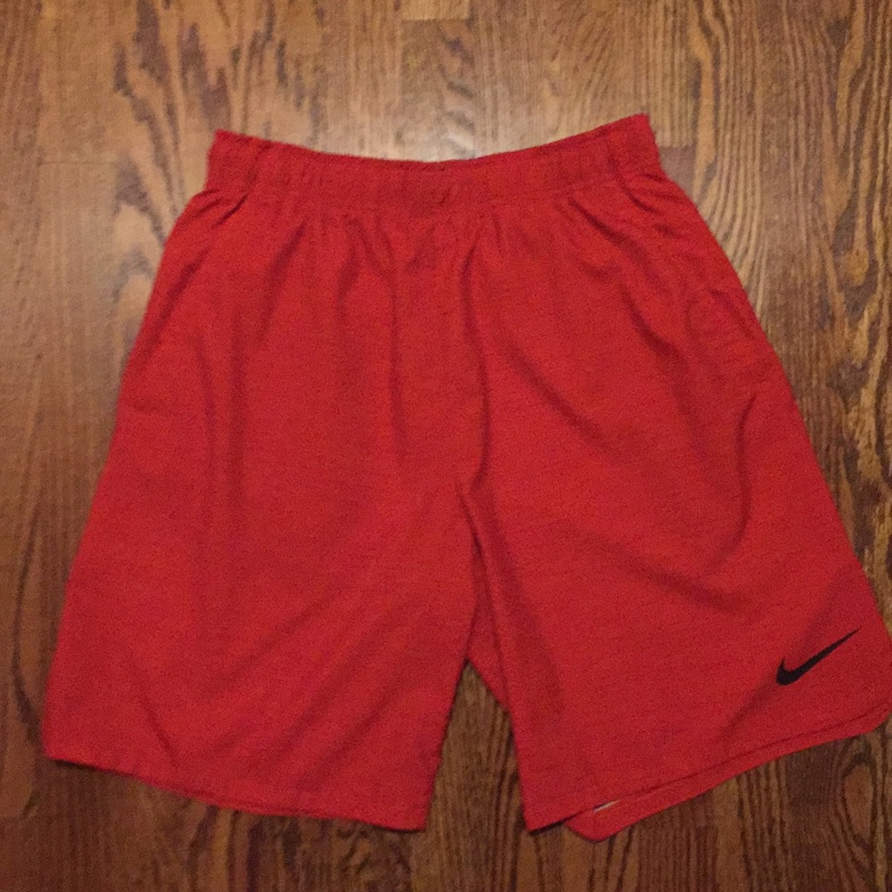 ORANGE NIKE DRI FIT SHORTS